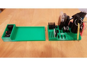 usb-Halter hanzy expansion tray - Organisation Speicher-Karte Speicher-Karten-Halter micro-sd-card-Halter usb-stick-Halter 3d print model - Mito3D