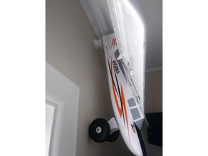 umx ahşap duvara monte edin rc araç askı uçak duvar 3d print model - Mito3D