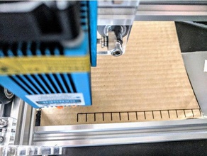 laser cutter ruler electronics 5watt base engrave lasercut engraver tick 3d print model - Mito3D