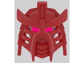 kanohi aki hau grande honrosa máscara de proteção construção brinquedos bionicle japonês samurai 3d print model - Mito3D