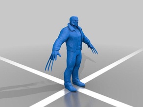 wolverine figura de acción estática los juguetes juegos marvel comics x-men 3d print model - Mito3D