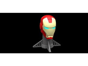 hot toys inspired iron man helmet stand costume cosplay display ironman marvel prop replica 3d print model - Mito3D