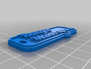 bm etiqueta llaveros personalizado 3d print model - Mito3D