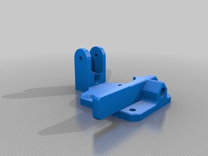 right side flex filament extruder arm top mount roller guide 3d printer parts creality cr-10 dual flexible 3d print model - Mito3D