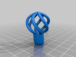spiral extruder knob 3d printer parts 3d print model - Mito3D