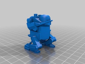 ironclad mecha walker artillery toys games figure steampunk tankette 3d print model - Mito3D