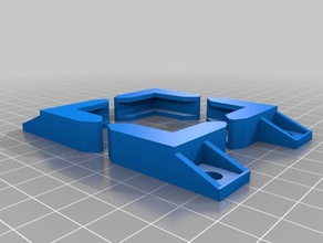lcd corner clip brackets diy 3d print model - Mito3D