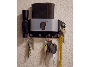 portafoglio chiavi custode organizzazione 3d print model - Mito3D