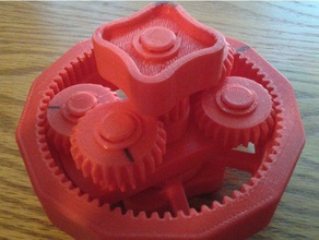 compound planetary gears engineering nsfw gearbox gearset 3d print model - Mito3D