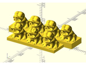kurbağa Korosu işaretler logoları koro bilgi mesaj ofis heykel 3d print model - Mito3D