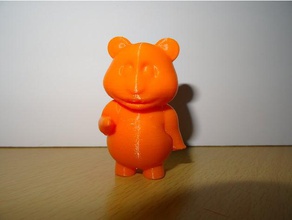 teddy bear modelli giocattolo da desktop figurina mini figura oliver teddybear 3d print model - Mito3D