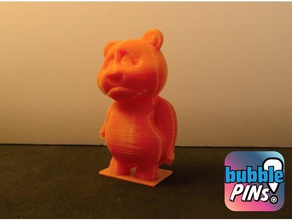 oso de peluche ser triste modelos escritorio juguete la estatuilla mini figura teddybear 3d print model - Mito3D