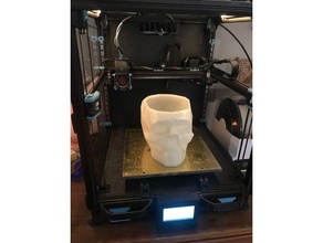 low poly skull vasebowlwithout vase mode art human skulls 3d print model - Mito3D