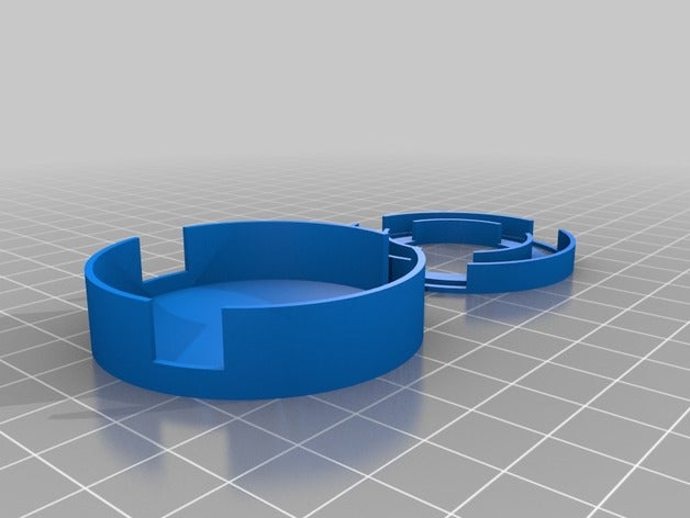 neopixel ring 16 led defuser 3d printing 16-led case 3D print model - Mito3D