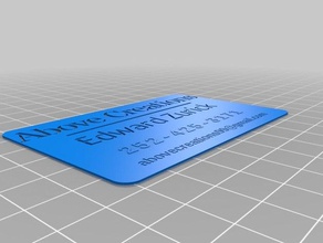 ca ez carte de visite bureau personnalisé 3d print model - Mito3D