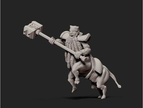 taurukh infernal dwarves 28mm centaur games t9a tabletop miniatures 9th age 3d print model - Mito3D