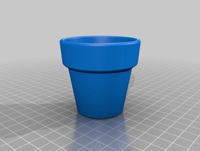 tiny customized flower pot classic style outdoor garden 3d print model - Mito3D