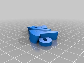tuvalet Anahtarlık özelleştirilmiş 3d print model - Mito3D