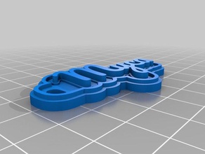 myca keychain keychains customized 3d print model - Mito3D