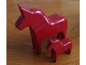 dala cheval animaux dalahast suède 3d print model - Mito3D