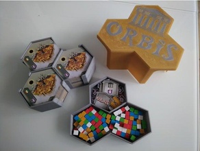 orbis box organized token toy game accessories board insert 3d print model - Mito3D
