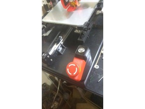soporte botones inicio emergência base de apoio começar a parar botões 3d impressora partes 2040 extrusão montagem caso parada botão alimentação spool titular 3d print model - Mito3D