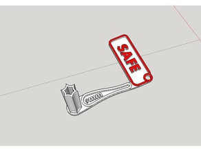 9mm Pistole safety chamber Flagge sport im freien Wettbewerb gun issf Schießen 3d print model - Mito3D