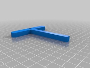 t-bar 8mm square panel key hand tools 3d print model - Mito3D