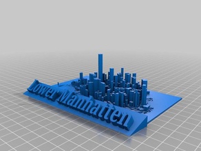 lower manhattan 3d l'impression 3d print model - Mito3D