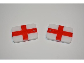 İngiltere keyfob kolye bayrak Anahtarlık 3d print model - Mito3D