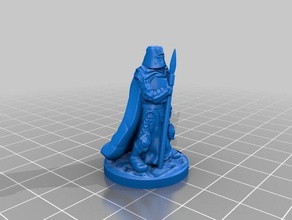 le chevalier de pierre miniature 32mm échelle jeux dd mdn sculptris 3d print model - Mito3D