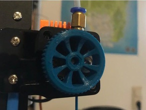 extruder knob 3d printer accessories tronxy wheel 3d print model - Mito3D