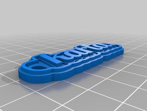 karla keychains customized 3d print model - Mito3D