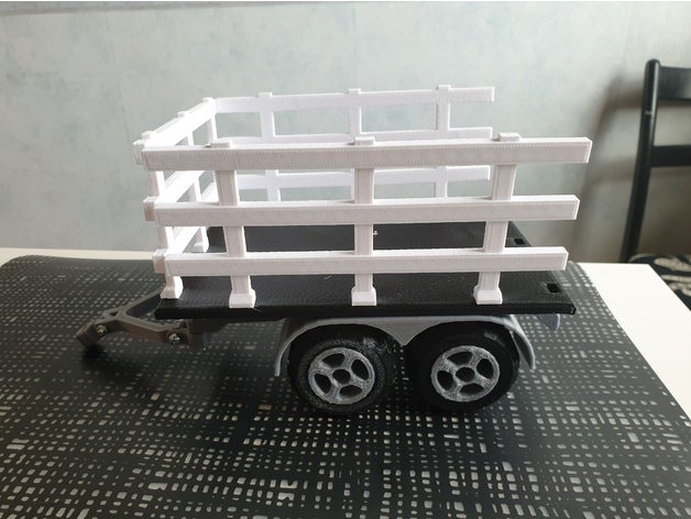 tractor trailer toys games carriage playmobil trolley wagon 3D print model - Mito3D