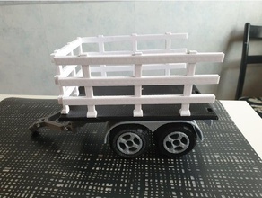 remolque de tractor los juguetes juegos transporte playmobil el carro vagón 3d print model - Mito3D