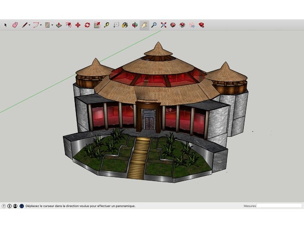 jurassic park center 3d printing 3D print model - Mito3D