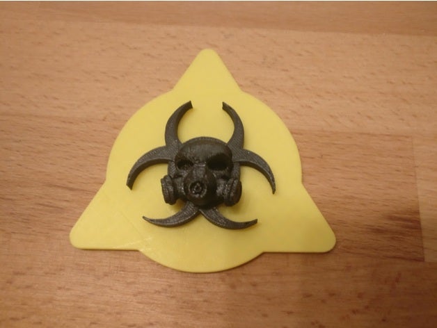 biohazard metro 2033 Zeichen logos 3D print model - Mito3D