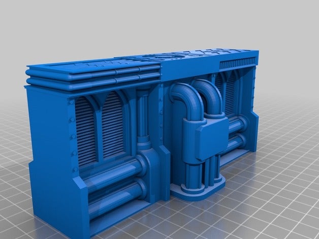 tuberías de pared panel control los juguetes juegos necromunda 3D print model - Mito3D