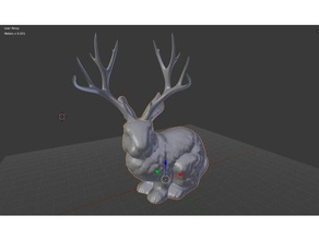 jackalope dual-Farbe Tiere Geweihe cryptid dualstrusion dual-extruder dual-extrusion Kaninchen 3d print model - Mito3D