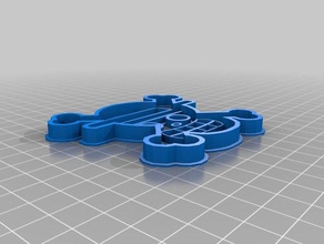 one piece pirate skull cookie cutter kitchen dining anime cookiecutter 3d print model - Mito3D