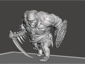 cave troll toys games dnd miniature dungeon dungeons dragons lotr monster tabletop gaming wargaming 3d print model - Mito3D