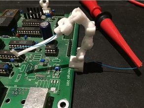 suporte de sonda eletrônica bola-e-soquete clipe flexível voando mãos-livres ajudando-as mãos medidor osciloscópio pcb ferramenta 3d print model - Mito3D