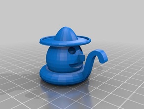 divertido huevo sombrero de hombre la piscina flotación 3d impresión 3d print model - Mito3D