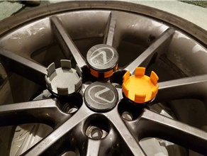 wheel center cap andere Auto fusion 360 mmu 3d print model - Mito3D