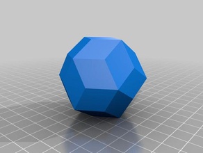 rhombic triacontahedron 3d printers 3d print model - Mito3D