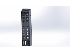 immeuble format ho des bâtiments structures 3d print model - Mito3D