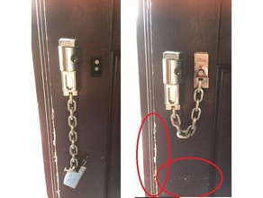 abus door-chain-lock-holder household supplies 3d print model - Mito3D