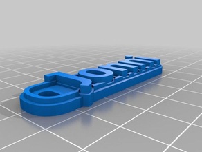 jonni portachiavi i personalizzato 3d print model - Mito3D