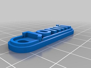 jonnni ayarlayın Anahtarlık özelleştirilmiş 3d print model - Mito3D