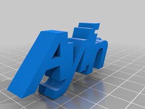 nameplate aylin other 3d print model - Mito3D